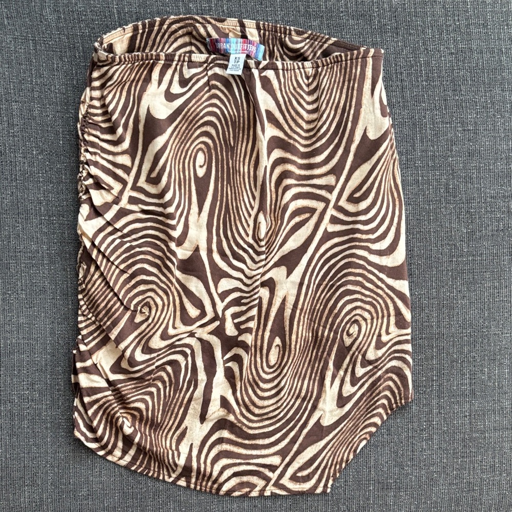 Urban Outfitters Brown Animal Print Mini Skirt